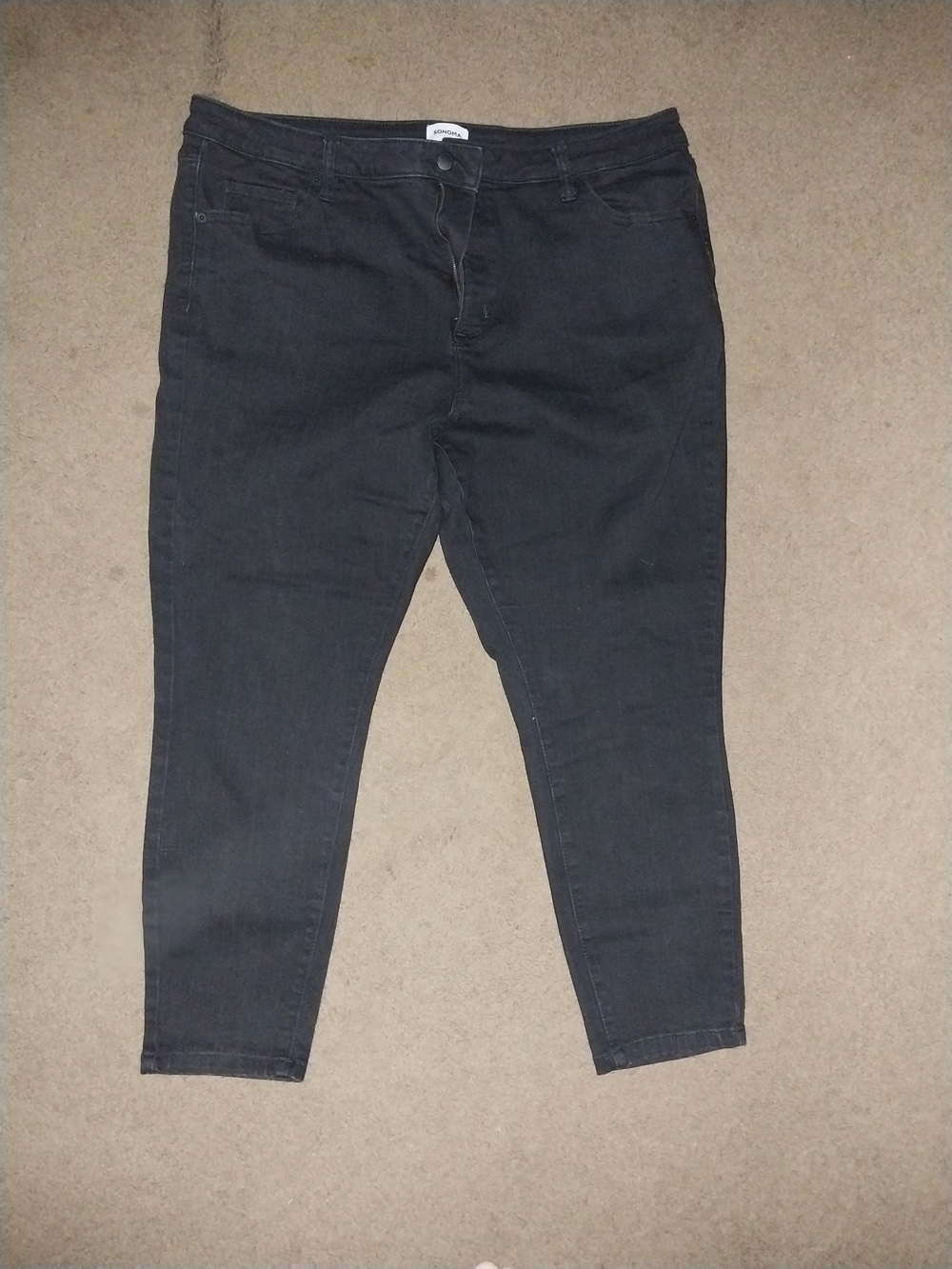 Black High Rise Ankle Jeans